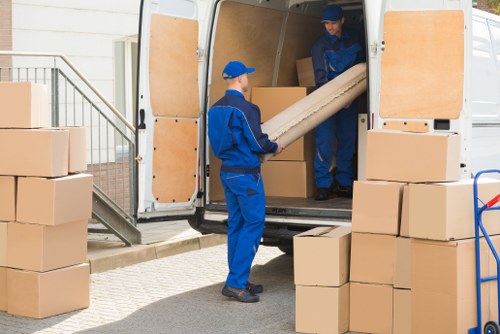 Moving team handling residential removals in Brompton