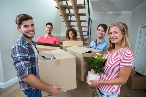 Commercial movers planning a Brompton business relocation