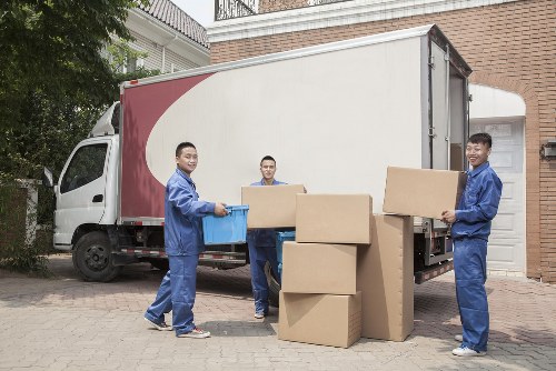 Man and van service helping with a residential move in Brompton