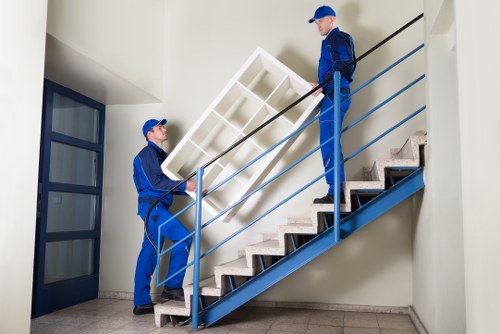 Office removals team planning a move in Brompton