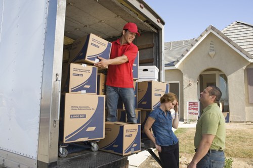 Local moving service handling boxes and household items