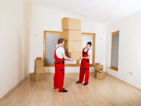 Careful handling of boxes and household items during removals